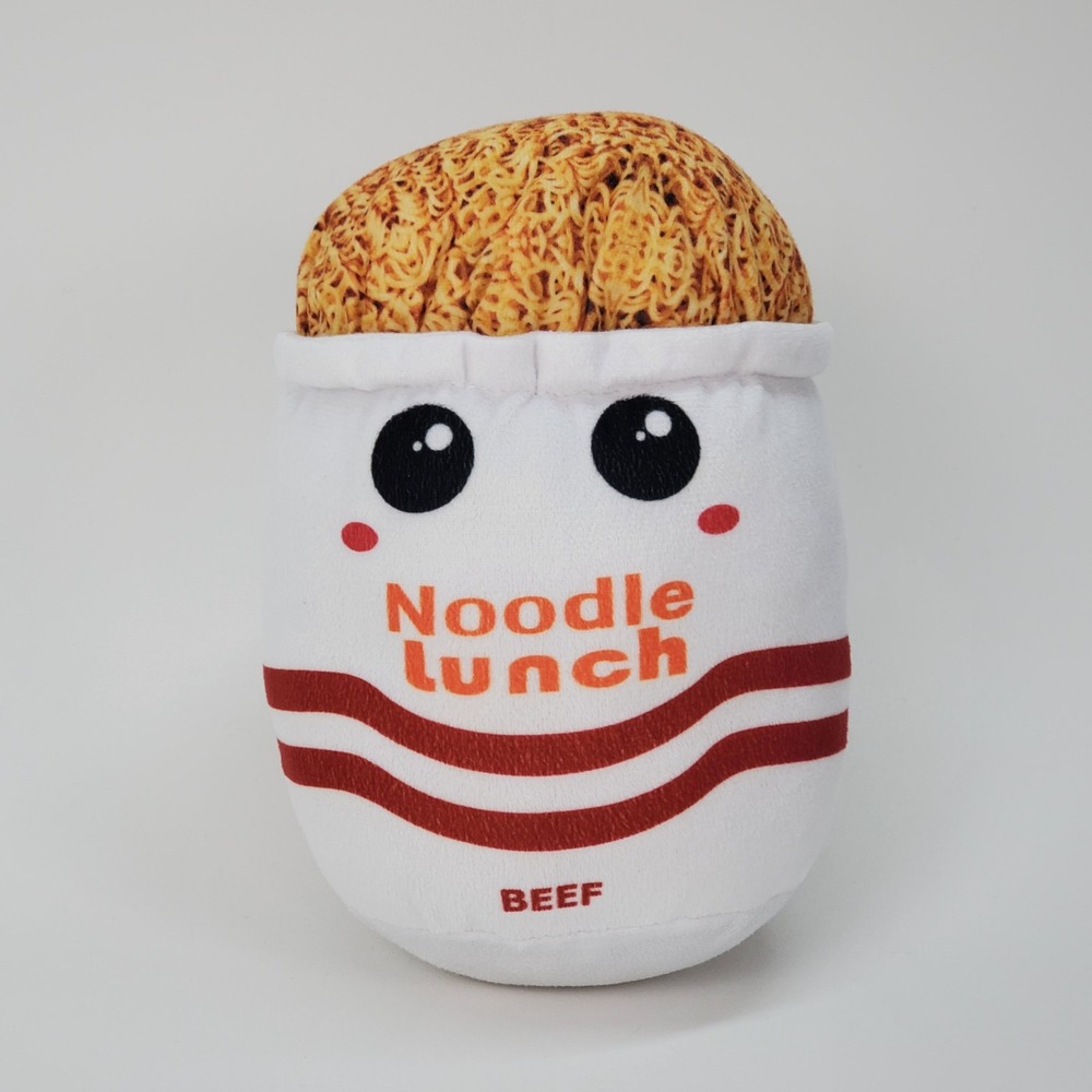 Ideal‎ Toys Direct Noodle Lunch Beef Cup Ramen Plush Stuffed Toy Kawaii 8.5 Inch